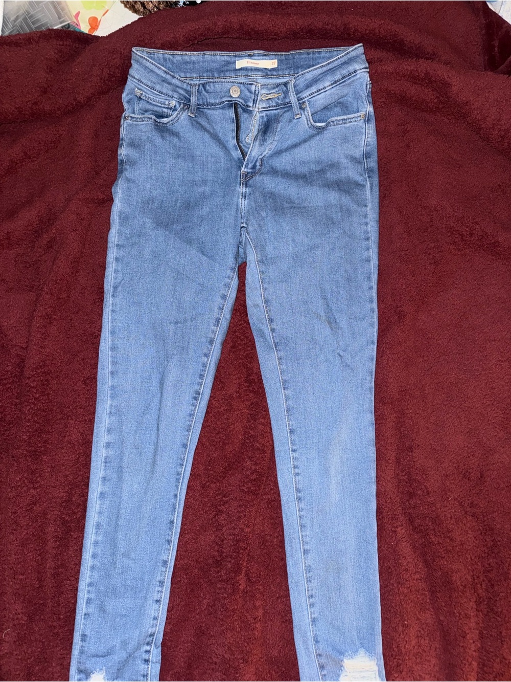 Light Blue Women's Skinny Jeans